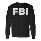 Fbi Logo Federal Bureau Of Investigation Langarmshirts