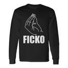 Ficko Italy Hand Sign Fun Geste Langarmshirts