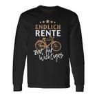 Finally Rente Zeit Für Important Pensioner Bike Black Langarmshirts