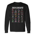 Formula 2024 Calendar For Racing Car Fans Langarmshirts