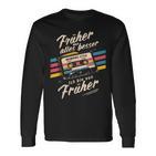 Früher War Alles Besser Ich Binon Früher 80Er 90Er Retro Langarmshirts