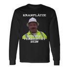 With 'Kranplätze Muss Verdichtet Sein' Ronny Kran Tape Measure Langarmshirts