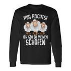 Shepherd Mir Reichts Ich Geh Zu Meinen Schafen Langarmshirts