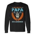 Grillmeister Papa Mann Mythos Legendeaterintage Mann Langarmshirts