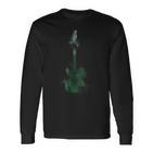 Guitar Player  Guitar Motif Silhouette Langarmshirts