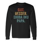 Gut Besser Shiba Inu Papa Langarmshirts