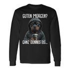 Guten Morgen Ganz Dünnes Eis Morgenmuffel Rottweiler Langarmshirts