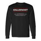 Hallenwart 'Weil Superhero' Langarmshirts