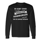 Hamburger Hamburg Fan Langarmshirts