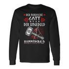 Hammersbald Nordic Mythology Patience Impatience Langarmshirts