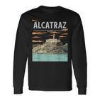 Hand-Drawn Alcatraz Langarmshirts