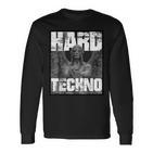 Hard Techno Rave Angel Statue S Langarmshirts