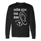 Hear Ich Da Ein Mimimi Mimimi Slogan Langarmshirts