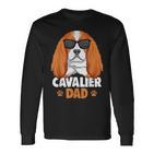 Herren Cavalier King Charles Spaniel Dad Hunde Papa Herrchen Langarmshirts