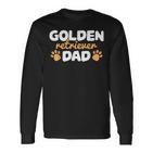 Herren Golden Retriever Dad Papa Süß Langarmshirts