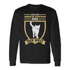 Herren Katzen Papaateratertag American Shorthair Langarmshirts