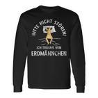 Herren Langarmshirts 'Bitte nicht stören, Erdmännchen Traum' – Lustiges Motiv