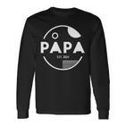 Herren Papa 2024Ater 2024 Befördert Zum Papa Est 2024 Langarmshirts