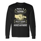 Herren Papa Sohn Familie Langarmshirts