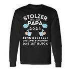 Herren Papaon Zwillingen 2024On Zwillingsjungen Zumatertag Langarmshirts