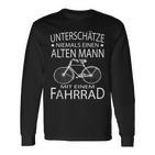 Herren Radfahrer Fahrrad Opa Papa Langarmshirts