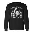 Himmel Auf Erden Zillertal Tuxer Glacier Skier Men's Black Langarmshirts