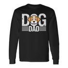 Hunde- Für Herren Hund Papa Pfotenabdruck Hundeliebhaber Herren Lustig Langarmshirts