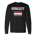 Hungary Flag Hungary Langarmshirts