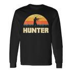 Hunter Silhouette At Sunset Hunter Langarmshirts