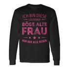 Ich Bin Die Legendäre Böse Alte Frau Langarmshirts in Schwarz