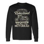 Ich Bin Im Ruhestand Ich Muss Auf Motorrad Biker Opa Ich S Langarmshirts