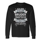 Ich Bin Stolzer Bruder Einer Wonderful Love Schwester Langarmshirts