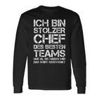 Ich Bin Stolzer Chef Des Besten Teams Employee Langarmshirts