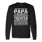 Ich Bin Stolzer Papa Einer Wundervollen Tochter -Atertag Langarmshirts