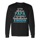 Ich Bin Stolzer Papa Von Wahnsinnig Fantastic Children's S Langarmshirts