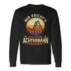 Ich Gehe Achterbahn Fahren Rollercoaster Amusement Park Black Langarmshirts