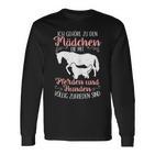 Ich Gehöre zu den Mädchen: Pferdereiten & Hunde Langarmshirts