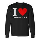 Ich Liebe Copenhagen I Heart Copenhagen Langarmshirts