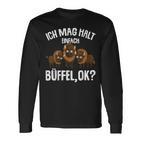 Ich Mag Halt Büffel Bison Liebhaber Boys Children's Langarmshirts