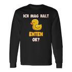 Ich Mag Halt Enten Badeente Ente Langarmshirts