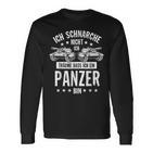 Ich Schnarche Nicht, Panzer Träume Langarmshirts, Lustiges Schlafshirt