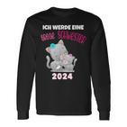 Ich Werde Eine Große Schwester 2024 Cat Langarmshirts