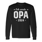 Ich Werde Opa 2024 Surprise Werdender Opa Du Wirst Opa Langarmshirts