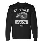 Ich Werde Papa 2024 Ich Werde Baldater Langarmshirts