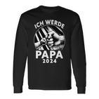 Ich Werde Papa 2024Atertag Ich Werde Baldater Langarmshirts