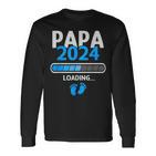 Ich Werde Papa German Language Langarmshirts