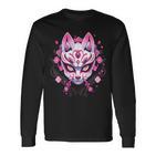 Japanese Sakura Mask Anime Manga Techwear Kawaii Langarmshirts