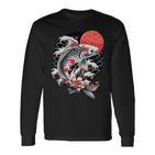 Japanischer Koi-Fish Nishikigoi Koi-Karpfen Für Damen Herren Kinder Langarmshirts