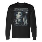 Jennifer Lopez Bootleg Portrait Black Langarmshirts