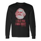 Karl Marx Marxism Communism Socialism Philosophy Langarmshirts
